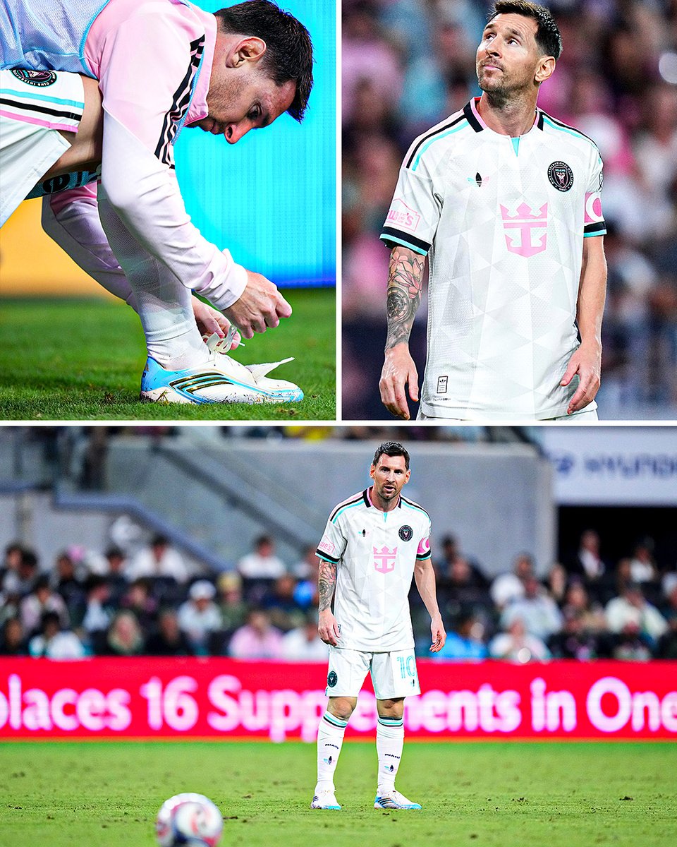 Lionel Messi is back on the pitch for Inter Miami just 13 days after the World Cup final 🩷 

The Herons played the Columbus Crew to a 2-2 draw in MLS action Saturday night. 