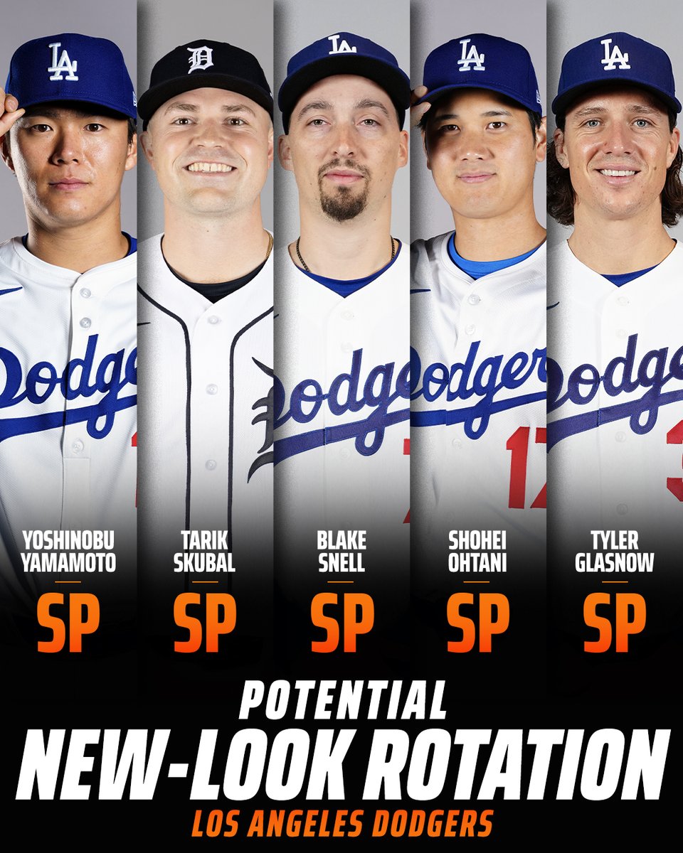 The Los Angeles Dodgers may have the greatest rotation in the history of Major League Baseball 😮 
