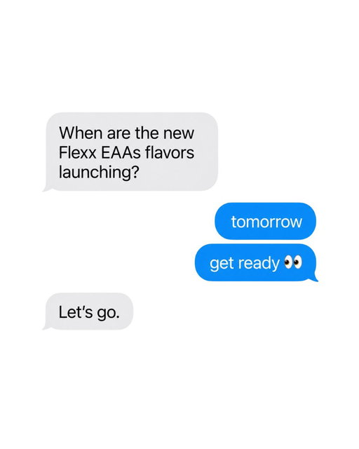 You asked, we listened. 👀 Two flavors you already know and love are coming to FLEXX EAAs + Hydration tomorrow. Any guesses? 