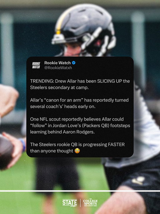 QB @AllarDrew is moving faster than anyone expected 😳🔥 