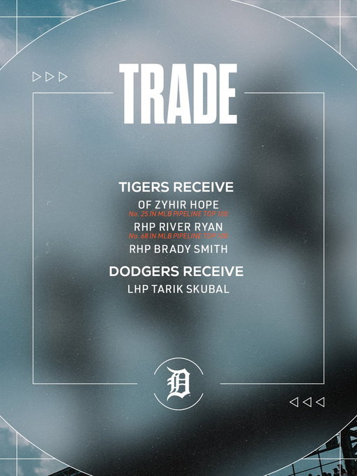 We have made the following trade with the Los Angeles Dodgers: 