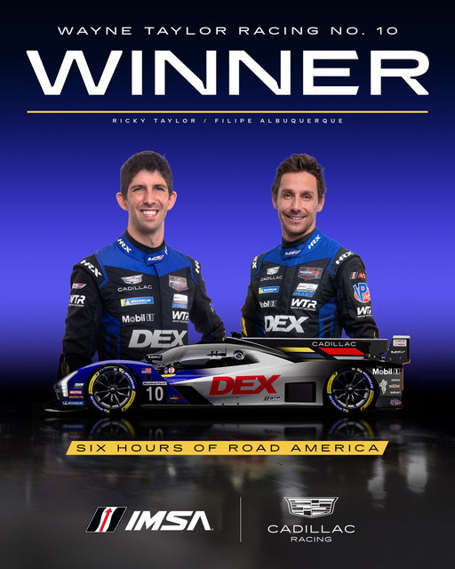 This win feels just a little bit sweeter! Congratulations to @waynetaylorrcng on your first win in the Cadillac V-Series. 