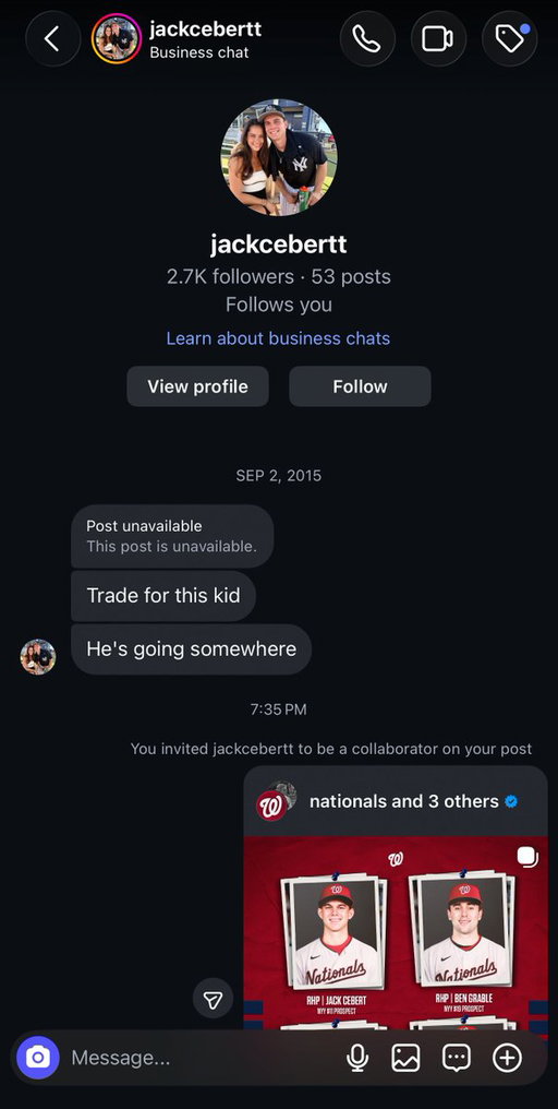 imagine OUR surprise when we open our DMs with jack to see he's been locked in since middle school 