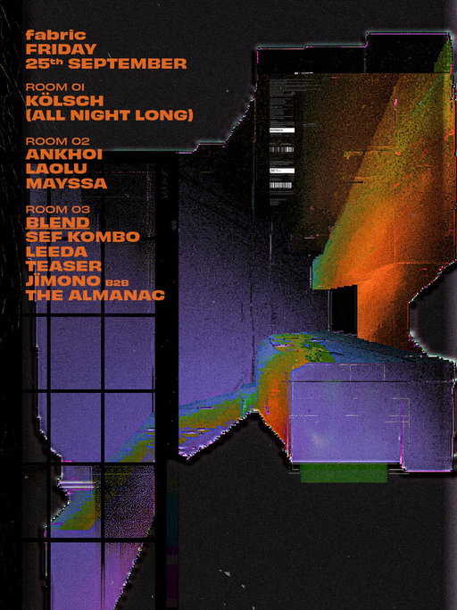 25th September at fabric. 