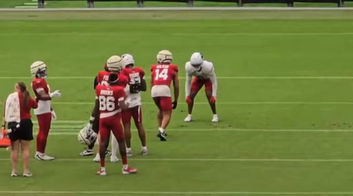 4. Michael Wilson ⭐️

Playing the Puka Nacua role in 2 WR sets and gets a HUGE boost with Jacoby Brissett paid and back at practice 