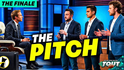 135 applications...

4 months of challenges...

&amp; now we are down to 3 deserving finalists: @TonySquaresNFL, @PPRTyler &amp; @CuppsAnalytics 

it's time for the SO YOU THINK YOU CAN TOUT finale

3 shark tank pitches, a big decision, surprise guests &amp; exciting announcements on tap... 