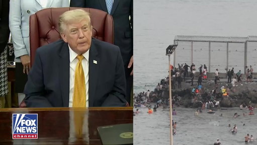 WATCH: President Trump warns that immigration is becoming an "incredible problem" across Europe, sounding the alarm as border crises escalate in Spain's North African enclave of Ceuta, where local reception centers have been completely overwhelmed following a massive rush of an estimated 60,000 migrants.

"It's like one of those things, it's very sad when I see what's happening to Europe. It's very sad to me. But they have a problem with immigration."