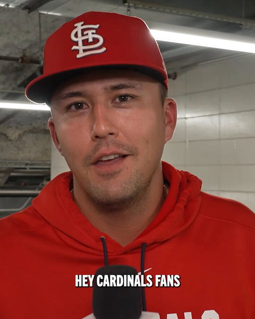 A message from Lars Nootbaar to Cardinals fans ❤️ 