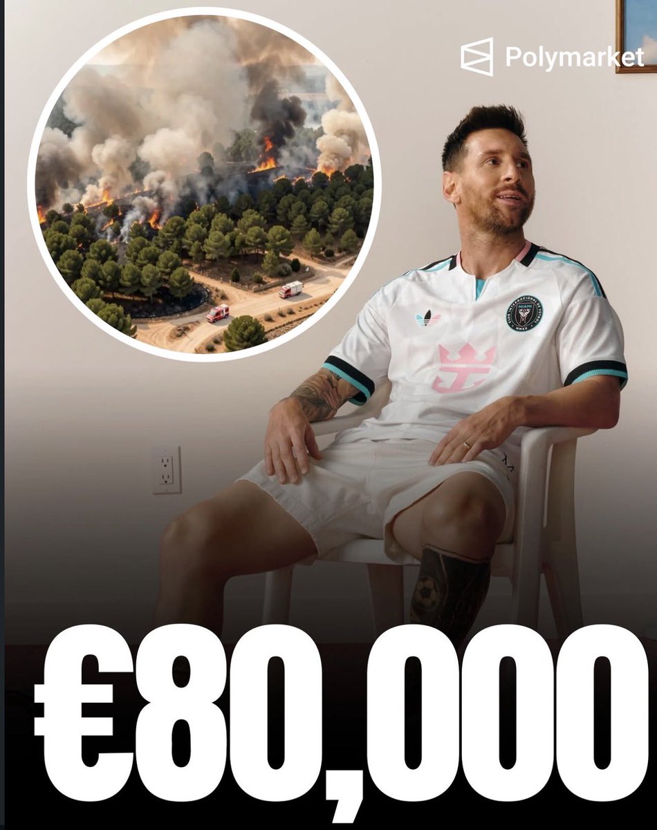 🚨 AMAZING! 🤩

Lionel Messi has donated €80K to help rebuild the Sierra Oeste region of Madrid.

Isabel Díaz Ayuso (President of the Community of Madrid): “I want to thank Messi and say that the people of Madrid hope to welcome him soon and give him the applause he deserves." 