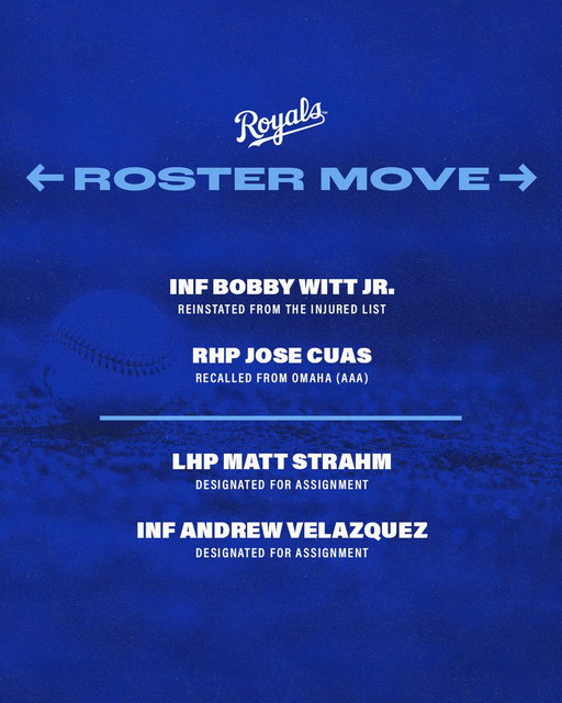 We have made the following roster moves: 