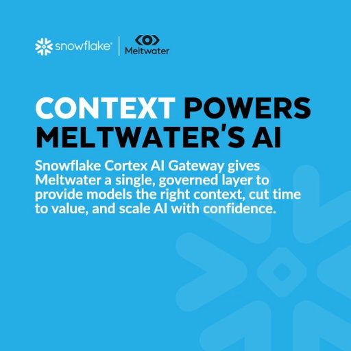 How do you scale AI to an entire enterprise safely? @Meltwater found the answer.

With Snowflake Cortex AI Gateway, they replaced operational sprawl with a single, governed layer for all their models, agents, and MCP servers. Now, teams across the company have safe, contextual AI connected directly to [tag] Salesforce, Snowflake, and over 10 other everyday apps.

Discover how they cut time to value and scaled with confidence. https://bit.ly/4w6ByPq