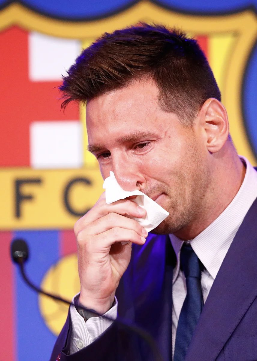 🚨FACT: Barcelona officially announced that Lionel Messi would not continue at the club 5 years ago today, on August 5th, 2021 