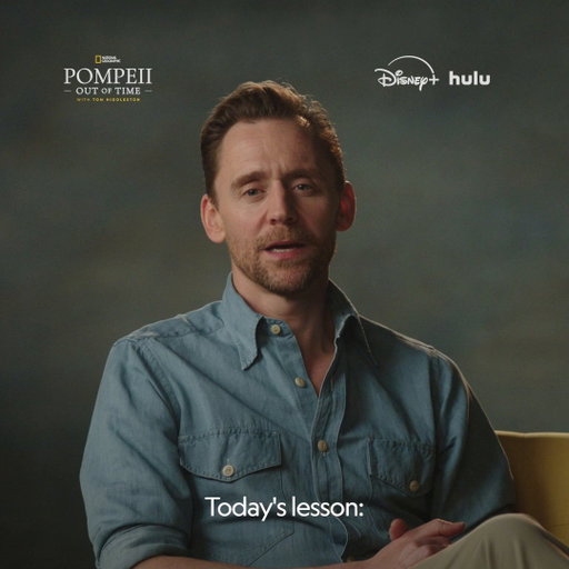 Ready for another Latin lesson with Professor Tom?

#PompeiiOutOfTime with Tom Hiddleston is now streaming on @DisneyPlus and @hulu 