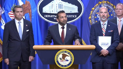 .@FBIDirectorKash: "Our adversaries are taking advantage of the loopholes and the lack of enforcement by the prior administration to fleece our senior citizens of their valuable life savings. And they are doing it in a sophisticated manner, and it takes a whole-of-government approach, which you see here represented today, led by the Attorney General, to execute on that mission to safeguard our senior citizens."
