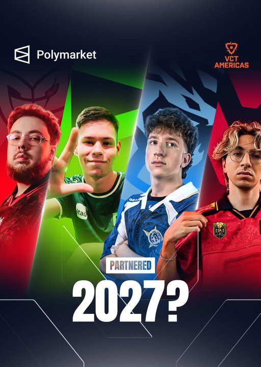 BREAKING 🚨: There is a NEW MARKET on Polymarket 

You can now trade on which teams will be partnered across the different regions 🌎 for 2027: 

Americas favourites: 

- Sentinels 🔴
- G2 Esports ⚫️
- 100 Thieves 🔴⚫️
- NRG 🟠

Who do you think makes it? 🤔 