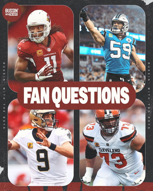 The Boys are headed to Canton for the Hall of Fame Game and sitting down with Larry Fitzgerald, Adam Vinatieri, Drew Brees, Luke Kuechly and Joe Thomas

Drop your questions below for a chance to have yours asked during the interviews ⬇️ 