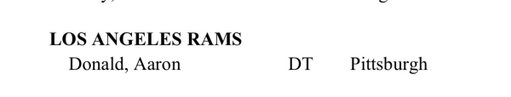 Aaron Donald worked out today for the Los Angeles Rams, per the NFL wire. 