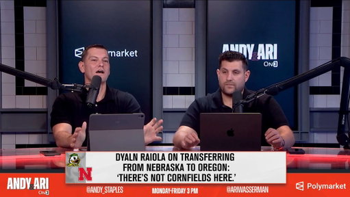WHAT did Dylan Raiola say about Nebraska?

@AndyStaples &amp; @AriWasserman on Raiola's comments here, @HuskerOnline @ScoopDuckOn3:

https://youtu.be/kfDoUUTUaJ4 