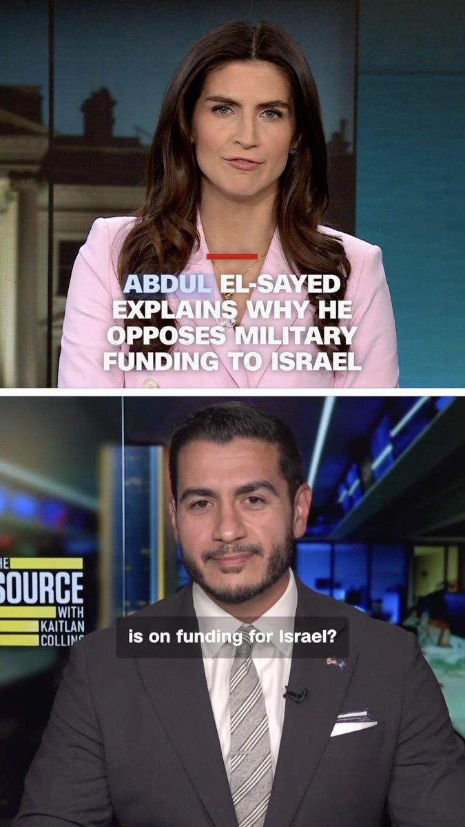 Abdul El-Sayed, the winner of the Democratic primary in Michigan for the US Senate, talks with CNN’s @kaitlancollins about why he doesn’t believe the US should fund either offensive or defensive weapons to Israel.

Read more: https://t.co/5f4KPIDluj 