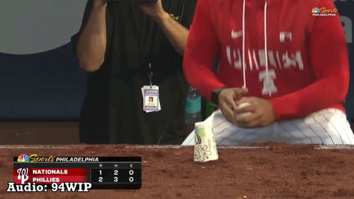 A Phillies fan won an auction &amp; got to call an inning on the Phillies radio network

Someone give this man a job 