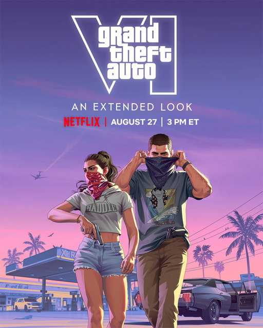 Grand Theft Auto VI: An Extended Look. Donnerstag, 27. August, um 21 Uhr auf Netflix.

https://t.co/JLwWnQkw3I 