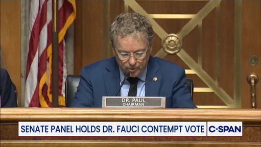 Dr. Anthony Fauci held in contempt of Congress after Senate committee vote. https://t.co/ScHLfQavyF

🎥: CSPAN 
