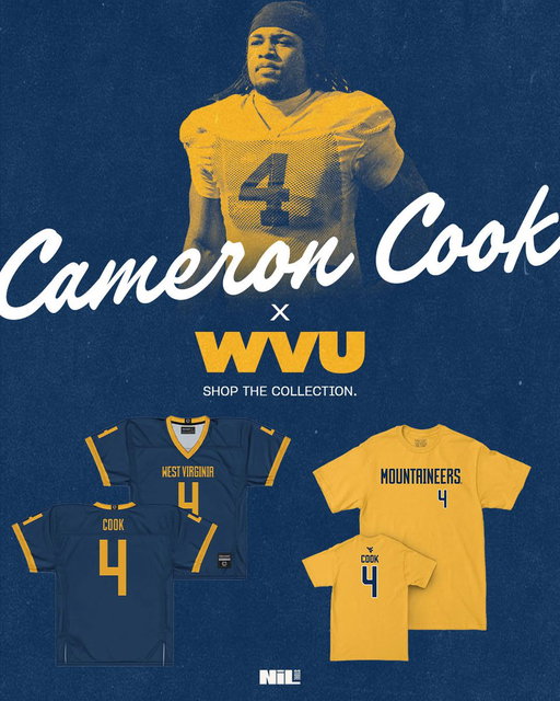 Country Roads, game days, and Cameron Cook. 💙💛 Gear up with the latest WVU collection and show your Mountaineer pride all season long.

#WVU #Mountaineers #CameronCook #HailWV #WestVirginia 