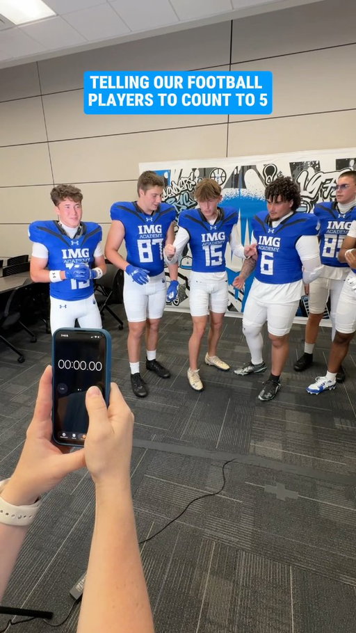 This challenge was harder than expected. 😂

We told our IMG Academy Football student-athletes to count to five...or so they thought. 🤔 The results speak for themselves. 