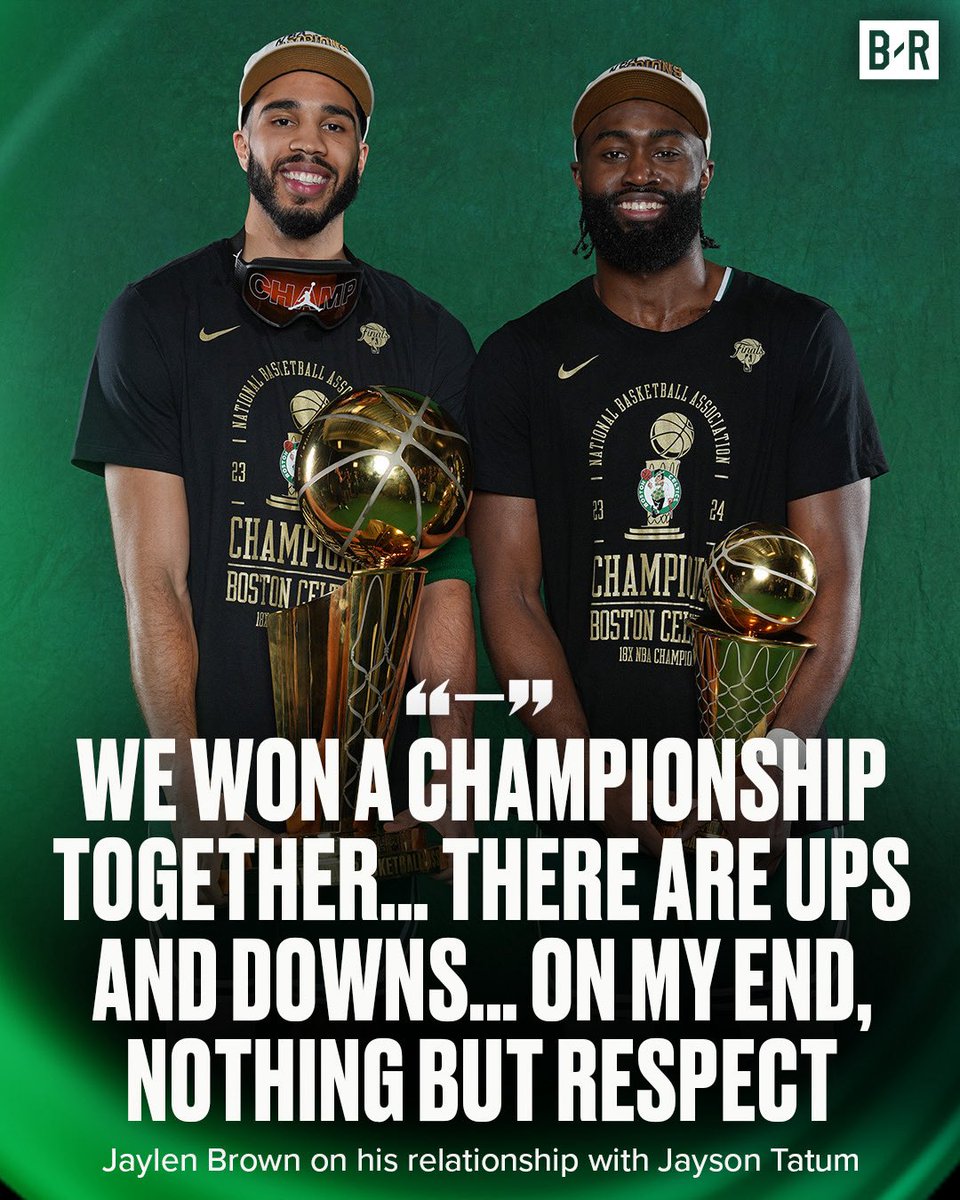 Jaylen Brown has nothing but respect for Jayson Tatum 🤝 