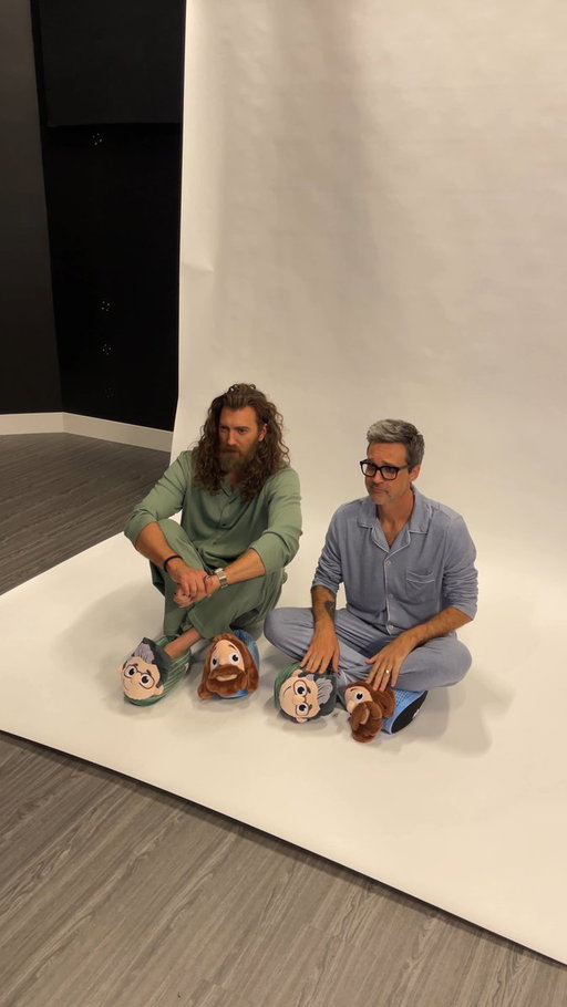 Show us your feet.🦶 No, really. Fill out the form below and upload a photo (or video!) of you wearing your Mythical Society collectible Rhett & Link slippers for a chance to be shared on our social media channels and in our newsletters!

Fill out the form to submit: https://forms.gle/rWUVpq26LHjRNAT19