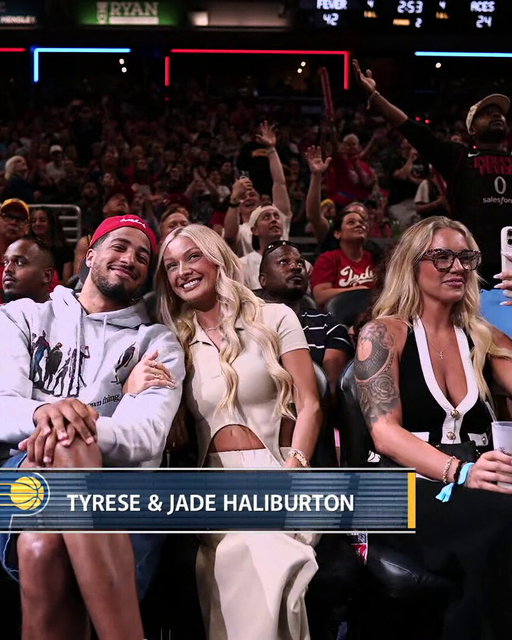 The Haliburtons are in the house for tonight’s @indianafever game 💍 