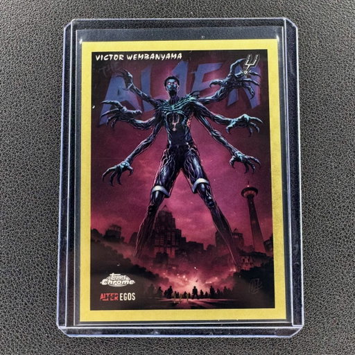 Wemby’s Alter Ego 1/1 was just pulled 👽🔥

Nearly two years ago, the same person pulled his Topps Mercury 1/1 Superfractor Auto.

(via sararipz/IG) 