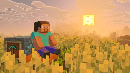 at last... sitting in minecraft 