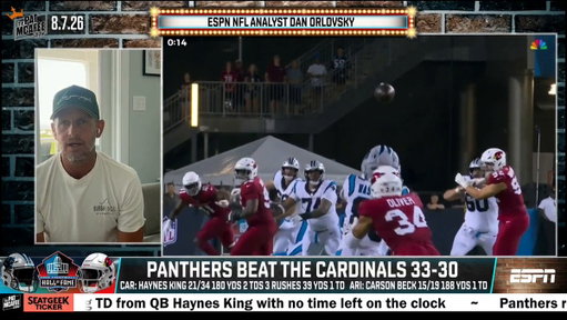 "Carson Beck told the Cardinals last night you have to consider me for the starting QB job sooner rather than later..

He never once got fooled by coverage & he played fast..

The eyes were always in the right place & the ball always went to the right place" ~ @danorlovsky7 

#PMSLive