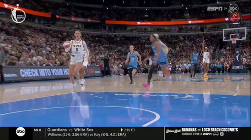 Another look at the foul by DiJonai Carrington on Sophie Cunningham.

It was upgraded to a Flagrant 2 on review.

