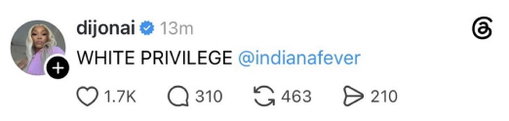 DiJonai Carrington on Threads after her ejection: 