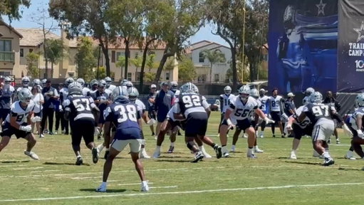 Cowboys WR2 CeeDee Lamb has been struggling at training camp.

Rookie Caleb Downs has had him in cuffs all day. 