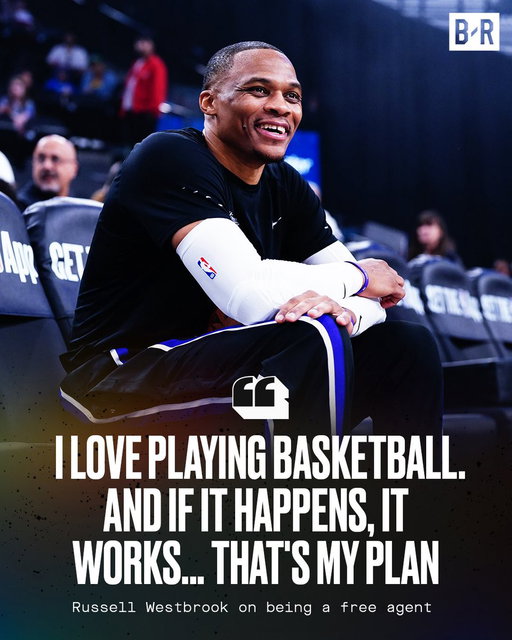 Russell Westbrook just wants to play basketball ❤️

Former MVP and 9-time All-Star is still a free agent heading into the 2026-27 season

(via @CNN) 