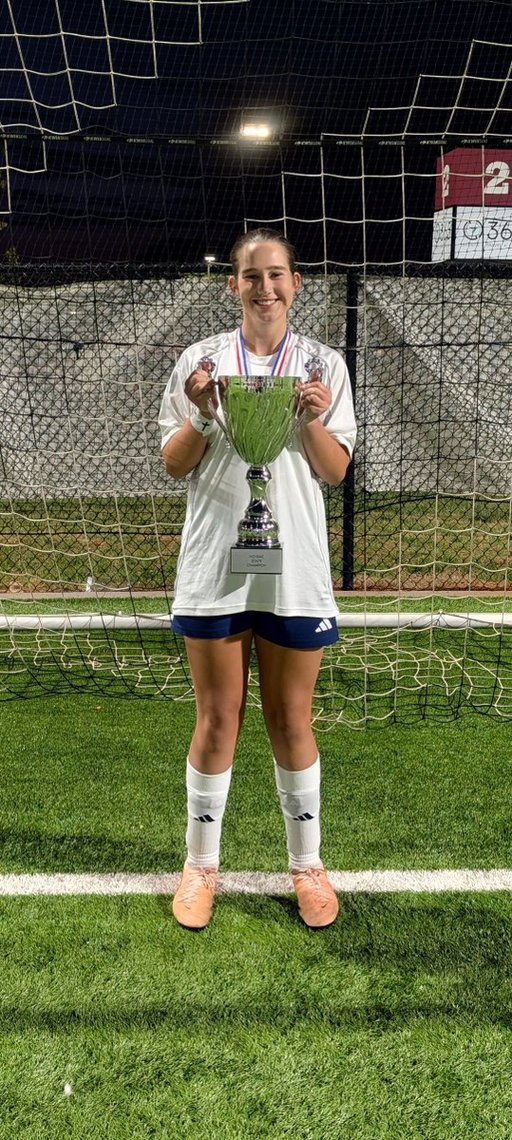 Proud Dad moment

3 months ago my daughter won a state championship as a Freshman. Tomorrow she plays her 1st game on her 18u club team against NCAA Division II Shaw University... as a 14 year old

She has worked so hard. So proud of her. ❤️ 