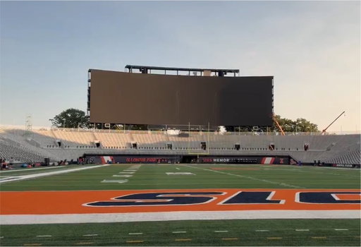 Illinois’ new scoreboard is insane 😳

It’s 17,000 square feet making it the largest in College Football 