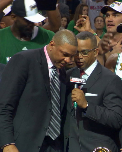 Stuart Scott: "Your first meeting with them, what did you tell them?"

Doc Rivers: "I said we play defense we're going to win a world championship, and that's exactly what they did."

The coach of the 2008 NBA Champion Celtics enters the @Hoophall this Saturday (8/15) at 7 PM ET on NBA TV ☘️