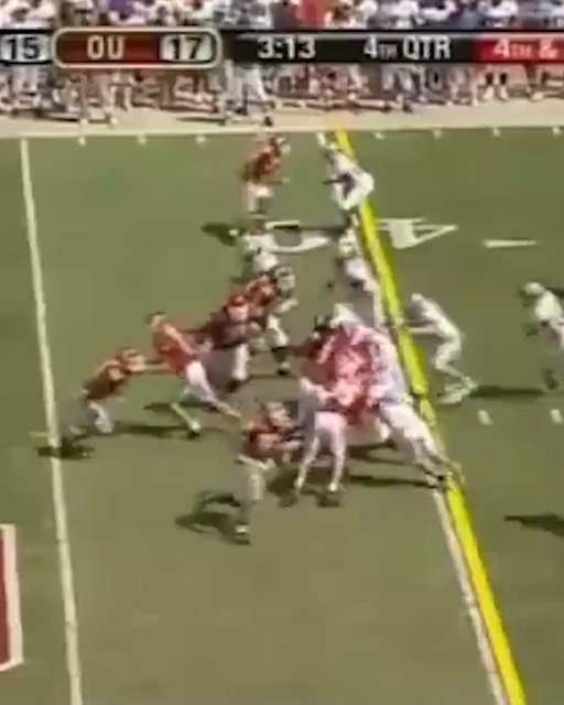 A reminder that freshman Adrian Peterson had 339 carries for 1,925 yards and 15 TD at Oklahoma 🔥

Monster. 
