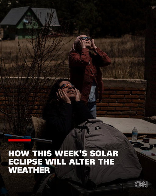 Wednesday’s total solar eclipse will alter weather conditions along its path from the Arctic to western Europe.

Changes to temperature, wind speed and humidity occur as the moon crosses in front of the sun during a solar eclipse and casts a shadow on Earth’s surface. This reduces the amount of solar radiation — sunlight and energy – that makes it to the surface. https://t.co/5wOuXsw2hL