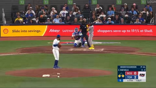 The scoreboard in Toronto said 2 outs so the Red Sox base runners thought there were 2 outs

There was only 1 out. Double Play. Brutal. 