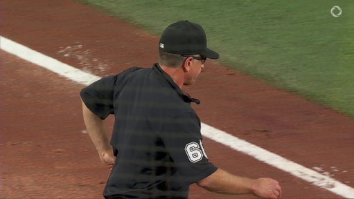 Red Sox score a run on this play after review.

