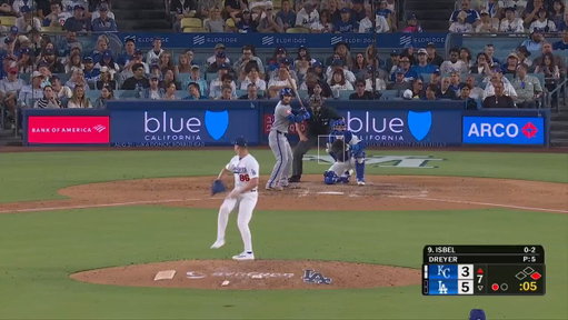 Kyle Isbel whacks a two-run homer and we're all even in Los Angeles 💥 