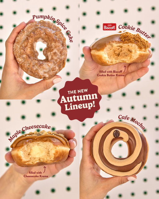 Your NEW fall obsession has arrived! 🍂✨

Which autumn flavored doughnut is getting your vote? 