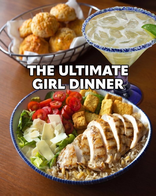 NEW Chicken Caesar Bowl. Add a cocktail and some CBBs and it’s the perfect girl dinner 💅 
