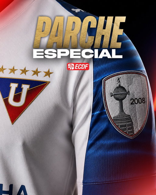 ¡ASÍ LUCIRÁ EL PARCHE DE LIGA DE QUITO EN LA LIBERTADORES! 🤩🏆

El 'Rey de Copas' llevará un DISTINTIVO ESPECIAL en su camiseta por su título de la CONMEBOL Libertadores 2008. 🔥

✅ Será el único club ecuatoriano que lo lucirá en el torneo. 🔝 