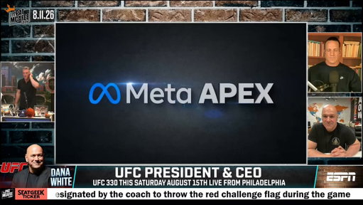 "The Meta Apex is a legit arena here in Las Vegas..

We're gonna be doing more than UFC fights and there's nothing on the strip that can compare"

@danawhite #PMSLive 